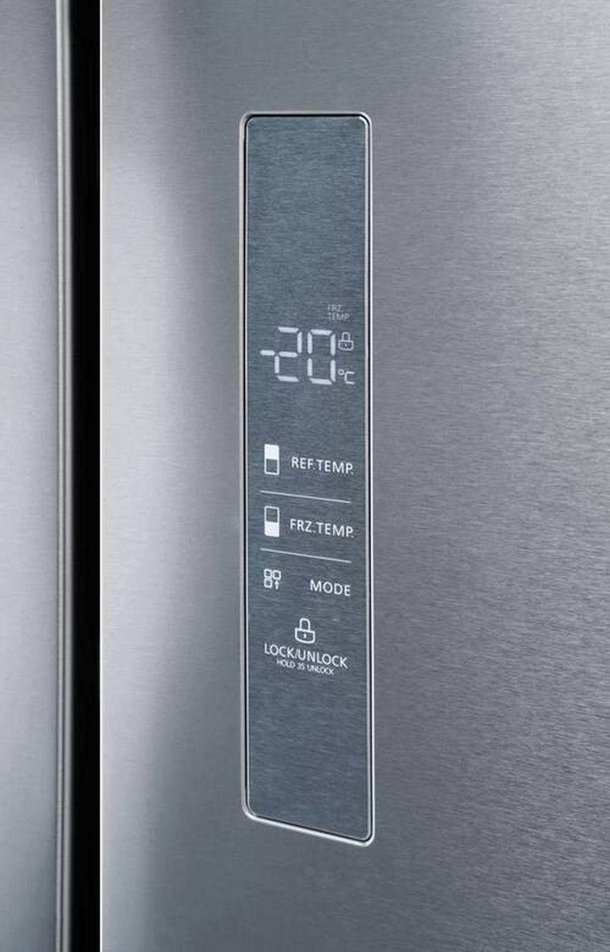 SIDE-BY-SIDE 83,3/189,8/64,8 cm 7802.7512  - Edelstahlfarben, KONVENTIONELL, Metall (83,3/189,8/64,8cm) - Trisa Electronics