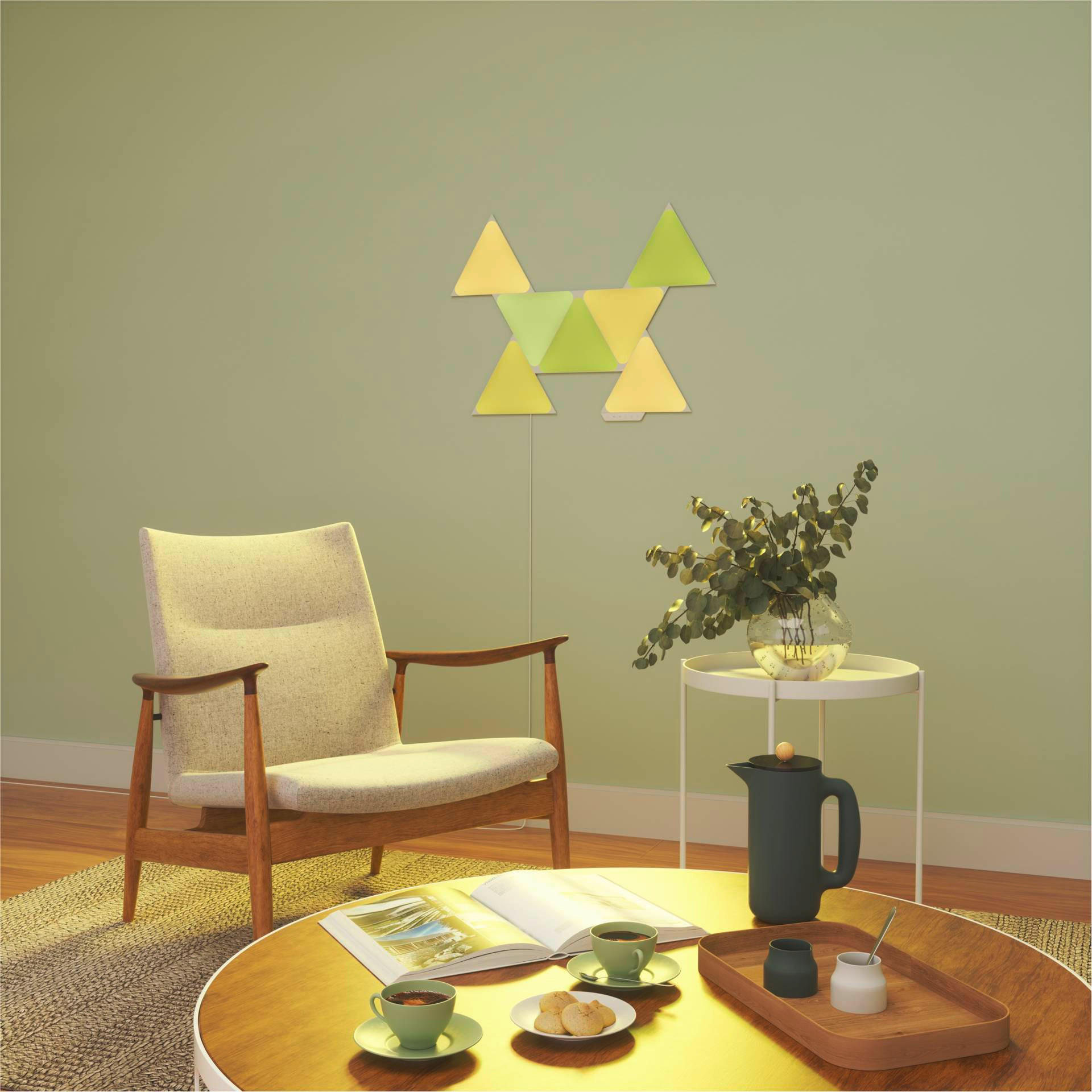 Nanoleaf Triangles 3er Pack Erweiterungsset 23/0,6/20 cm   - Weiß, Basics, Kunststoff (23/0,6/20cm)
