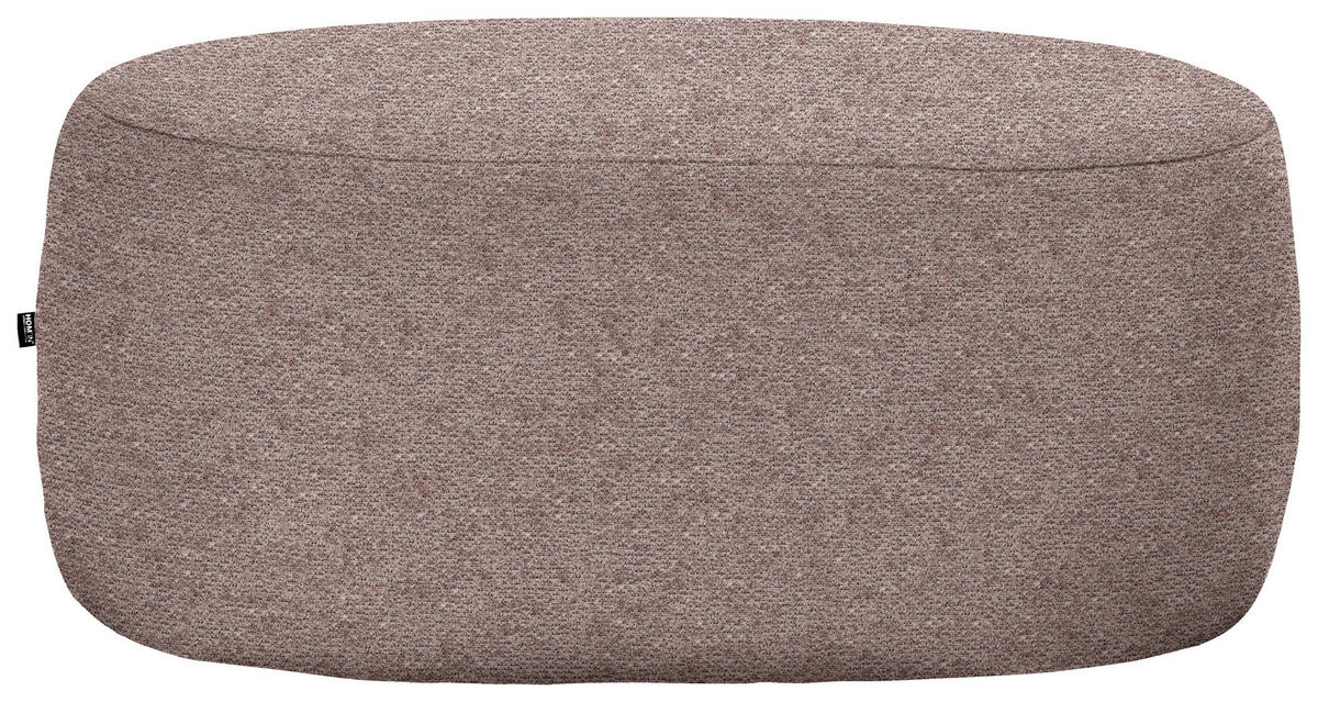 HOCKER in Textil Rotbraun  - Rotbraun/Schwarz, MODERN, Kunststoff/Textil (88/43/66cm) - Hom`in