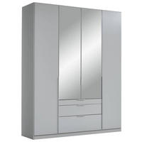 DREHTÜRENSCHRANK 181/229/54 cm 4-türig Silberfarben, Hellgrau  - Silberfarben/Hellgrau, MODERN, Holzwerkstoff (181/229/54cm) - Rauch Möbel
