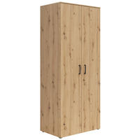 VIŠENAMENSKI ORMAR hrast artisan  80/195/52 cm  - crna/antracit, Moderno, pločasti materijal/plastika (80/195/52cm) - Carryhome