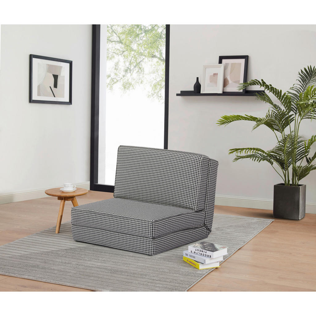 Thumbnail - Mid.you Schlafsessel, Schwarz, Weiß, Textil, 74x61.5x80 cm, Bsci, Liegefunktion, Wohnzimmer, Sessel, Schlafsessel