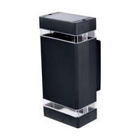 APLICĂ DE EXTERIOR - străveziu/antracit, plastic/metal (23/11/10cm)