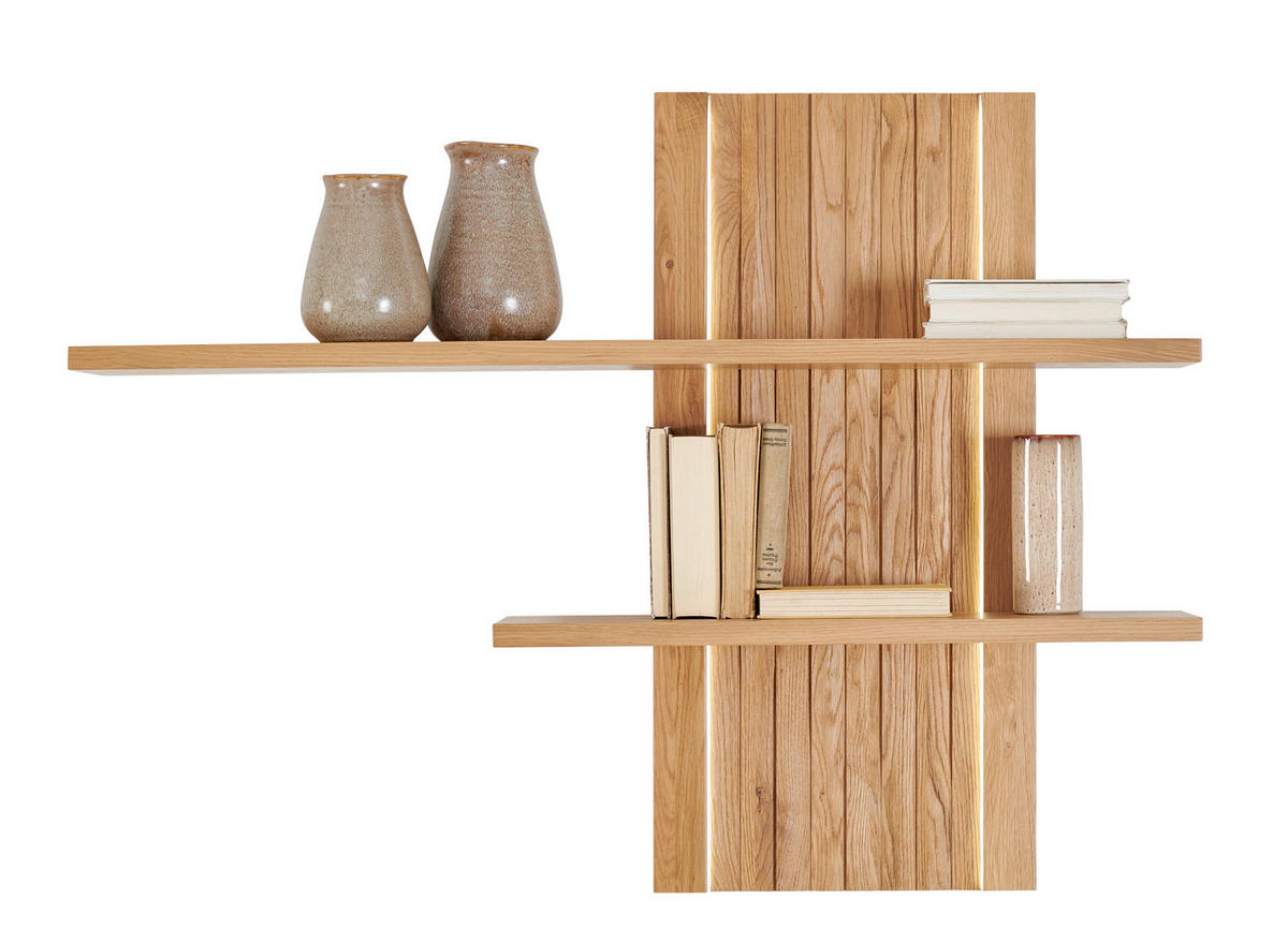 WANDBOARD  142/99/23 cm  - Eichefarben, Design, Holz (142/99/23cm) - Novel