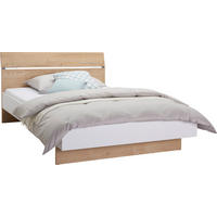 POSTEL 140/200 cm,  - bílá/barvy dubu, Design, kompozitní dřevo (140/200cm) - Hom`in