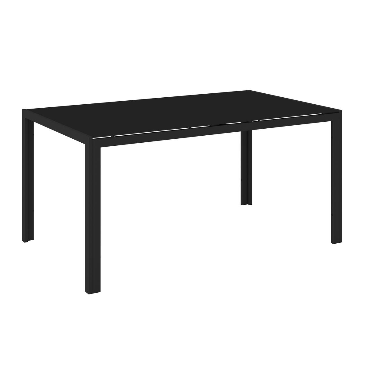 VRTNI SET   metal, staklo, tekstil  crna    - crna, Moderno, staklo/metal (54,5/150/91/72/74/85cm) - Luca Bessoni