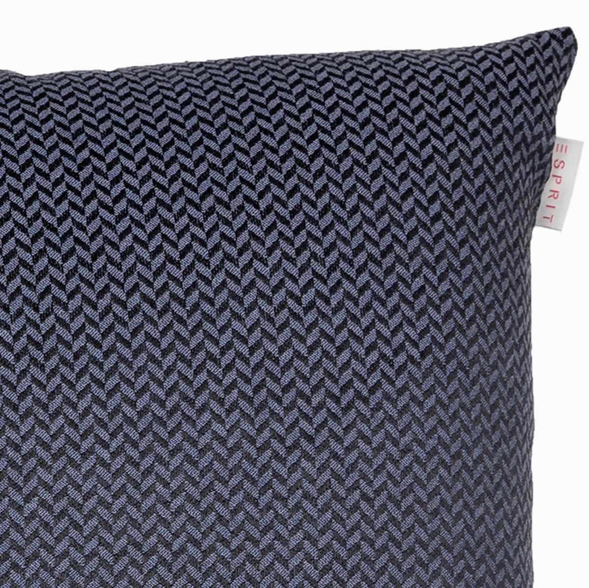 KISSENHÜLLE E-CADO 50808 E-Cado 38/38 cm  - Blau/Dunkelblau, KONVENTIONELL, Textil (38/38cm) - Esprit