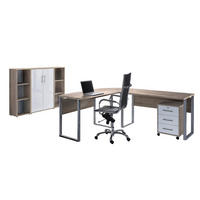 BÜRO - Weiß Hochglanz/Sonoma Eiche, MODERN, Holzwerkstoff - MID.YOU