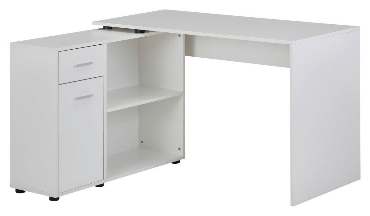 ECKSCHREIBTISCH 106,5/120/75,5 cm  in  - Silberfarben, MODERN (106,5/120/75,5cm) - MID.YOU