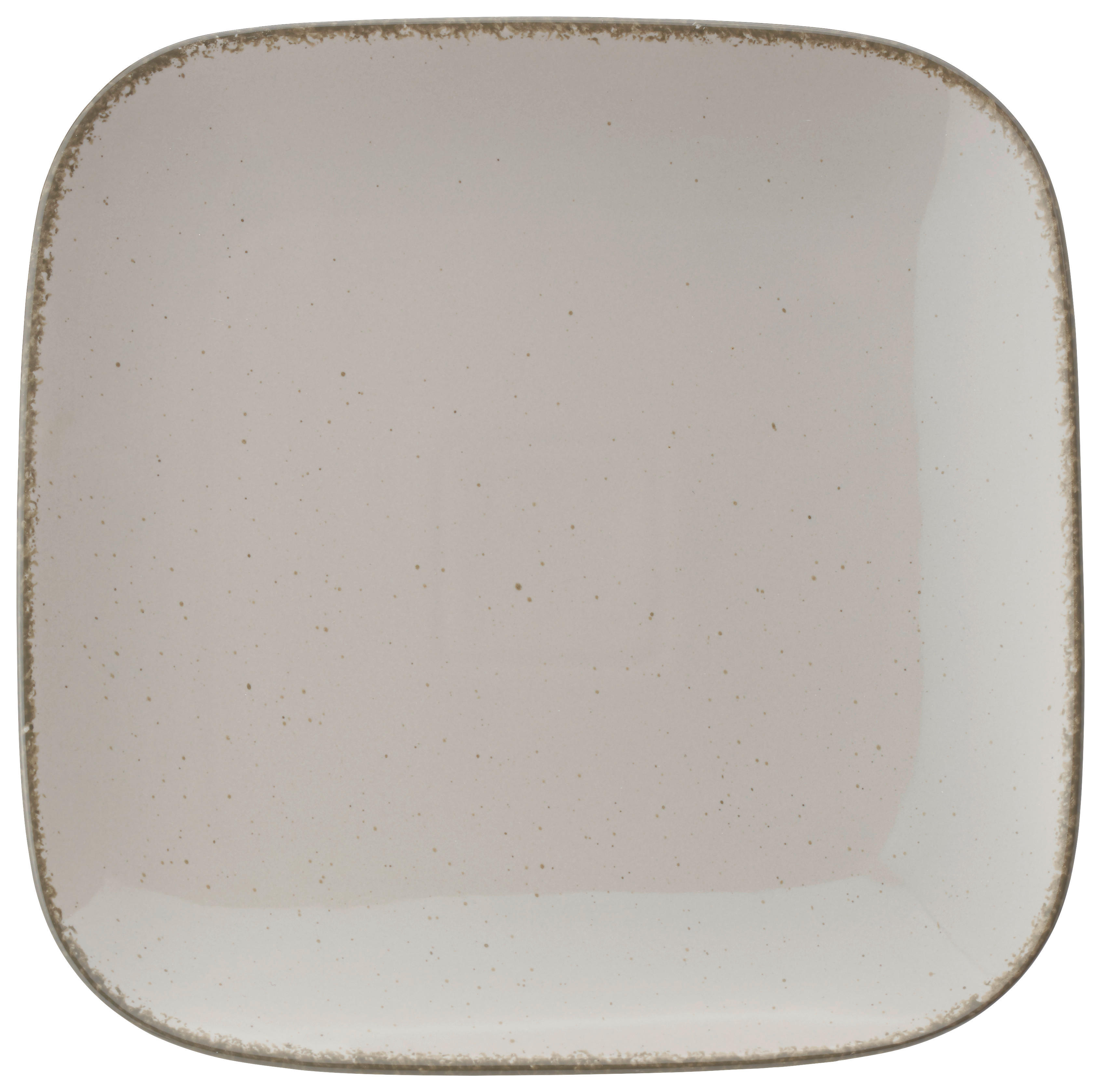Porzellan  DESSERTTELLER  quadratisch  - Braun/Grau, Basics, Keramik (22/22cm) - Ritzenhoff Breker