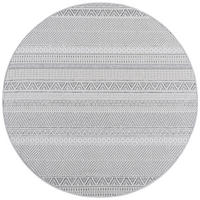 OUTDOORTEPPICH  Wohnzimmer 80 cm DESERT Grau rund  - Grau, Design, Textil (80cm) - Ayyildiz 