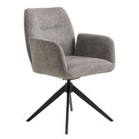 SNURRSTOL  i grå  - svart/grå, Design, metall/textil (56,5/88/63,5cm) - Niels Andersson