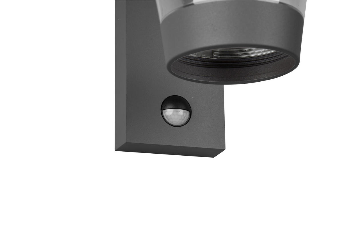AUßENWANDLEUCHTE Cavado 16/28/23 cm   - Klar/Anthrazit, Basics, Kunststoff/Metall (16/28/23cm) - Trio Leuchten