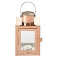 LATERNE - Kupferfarben, LIFESTYLE, Glas/Metall (10/15/10cm) - Ambia Home
