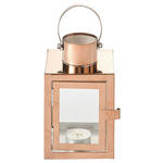 LATERNE - Kupferfarben, LIFESTYLE, Glas/Metall (10/15/10cm) - Ambia Home