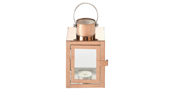 LATERNE - Kupferfarben, LIFESTYLE, Glas/Metall (10/15/10cm) - Ambia Home