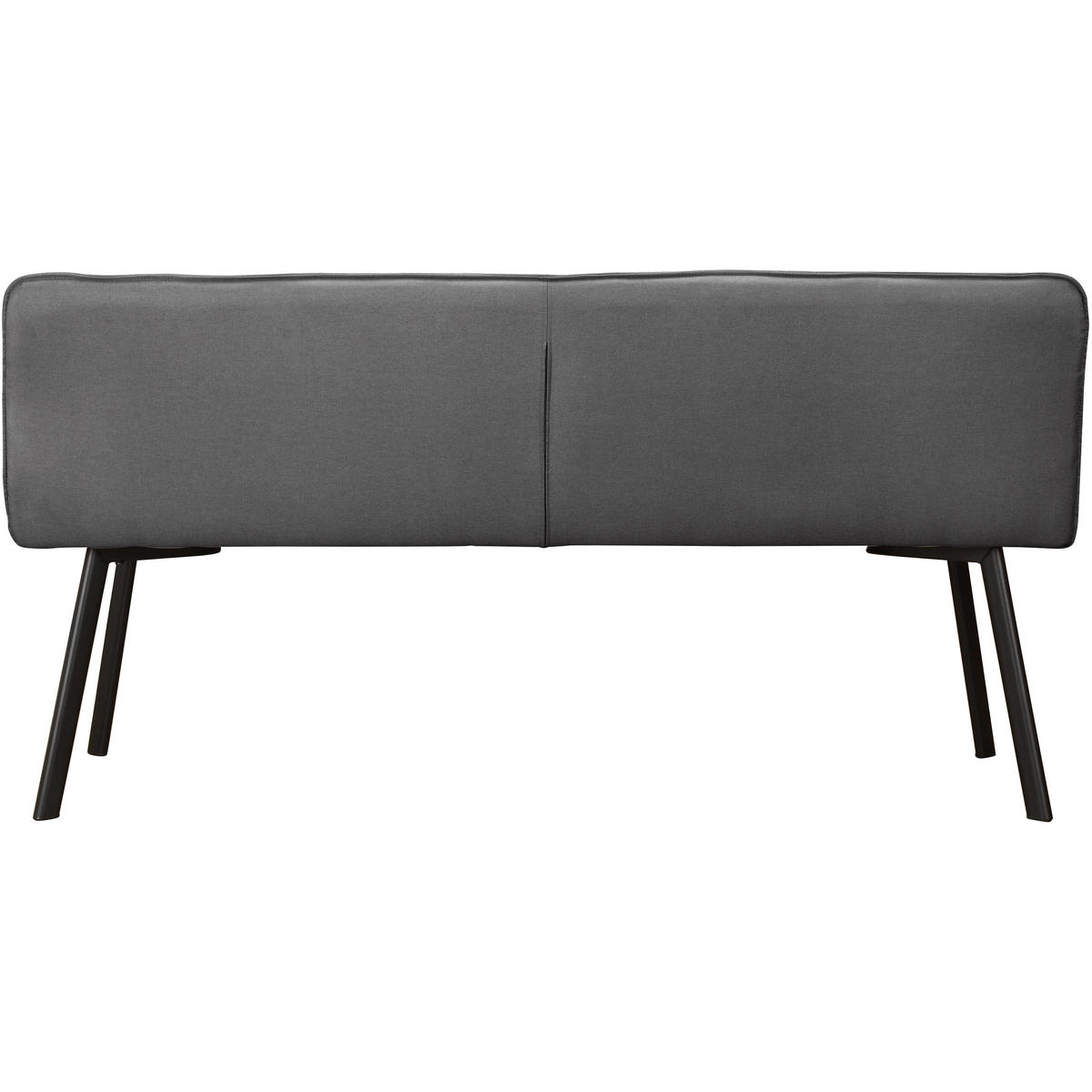 SITZBANK 160/79/56 cm Webstoff Anthrazit  - Anthrazit/Schwarz, Basics, Textil/Metall (160/79/56cm) - MID.YOU