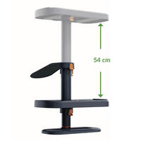 SEDIŠTE ZA DECU BEZ NASLONA   - tamnoplava/sivo-plava, Osnovno, plastika (1,5kg)