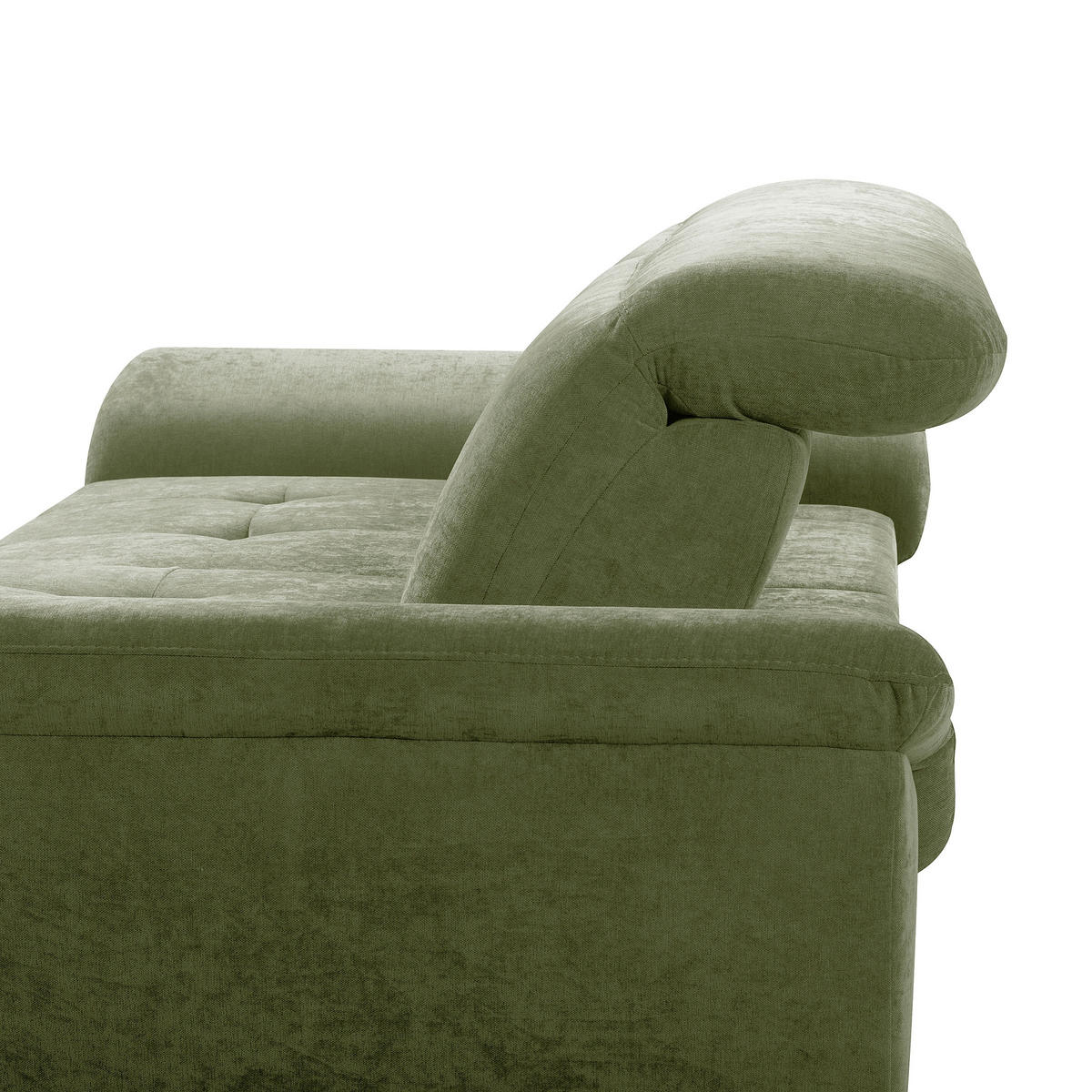 ECKSOFA  Webstoff Grün  - Schwarz/Grün, Design, Textil/Metall (268/195cm) - Livetastic