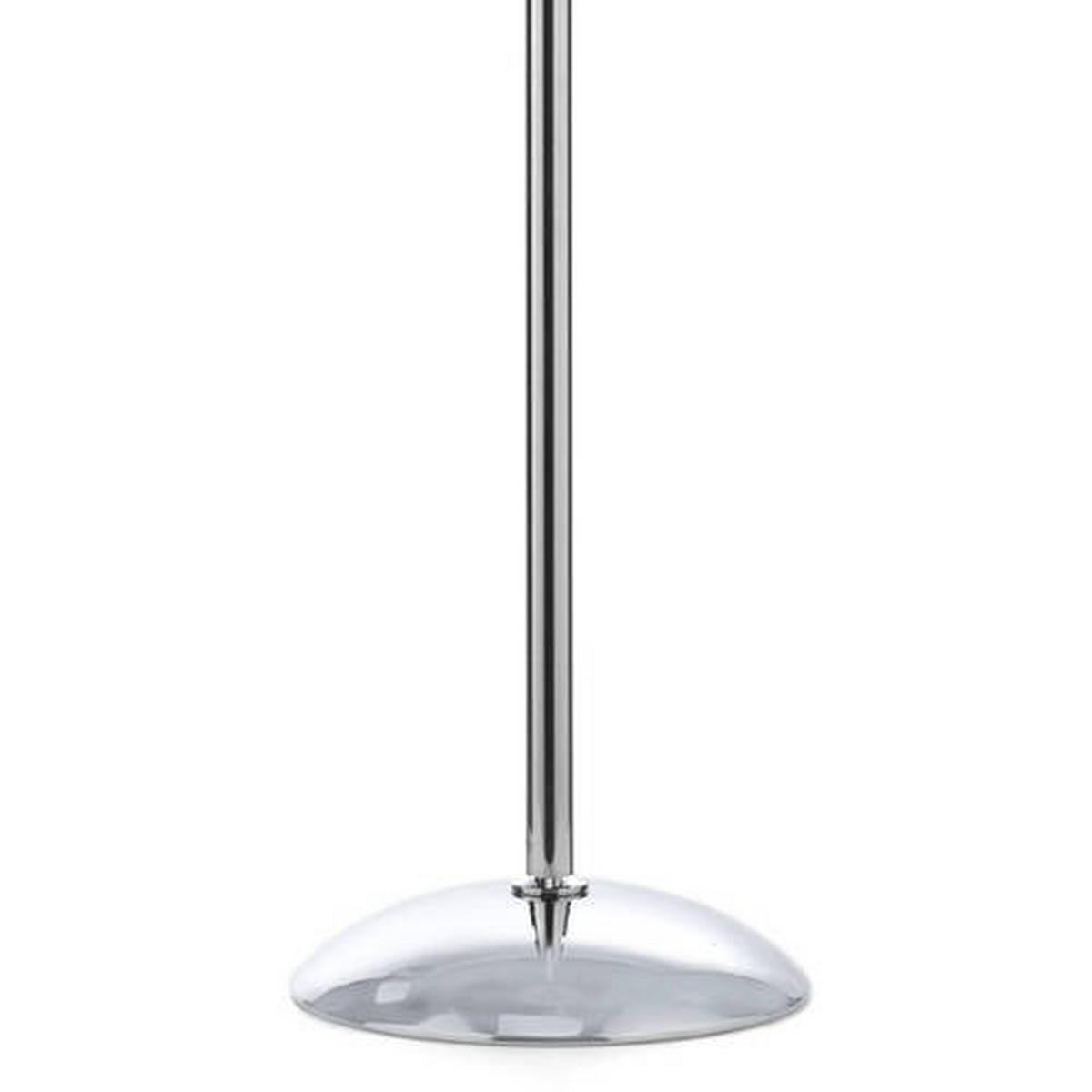 STOJACIA LAMPA, 35/180 cm  - čierna/chrómová, Konventionell, kov/textil (35/180cm)