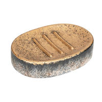 SEIFENSCHALE Stein  - Schwarz/Grau, Basics, Stein (12/2,6/8,3cm) - Wenko