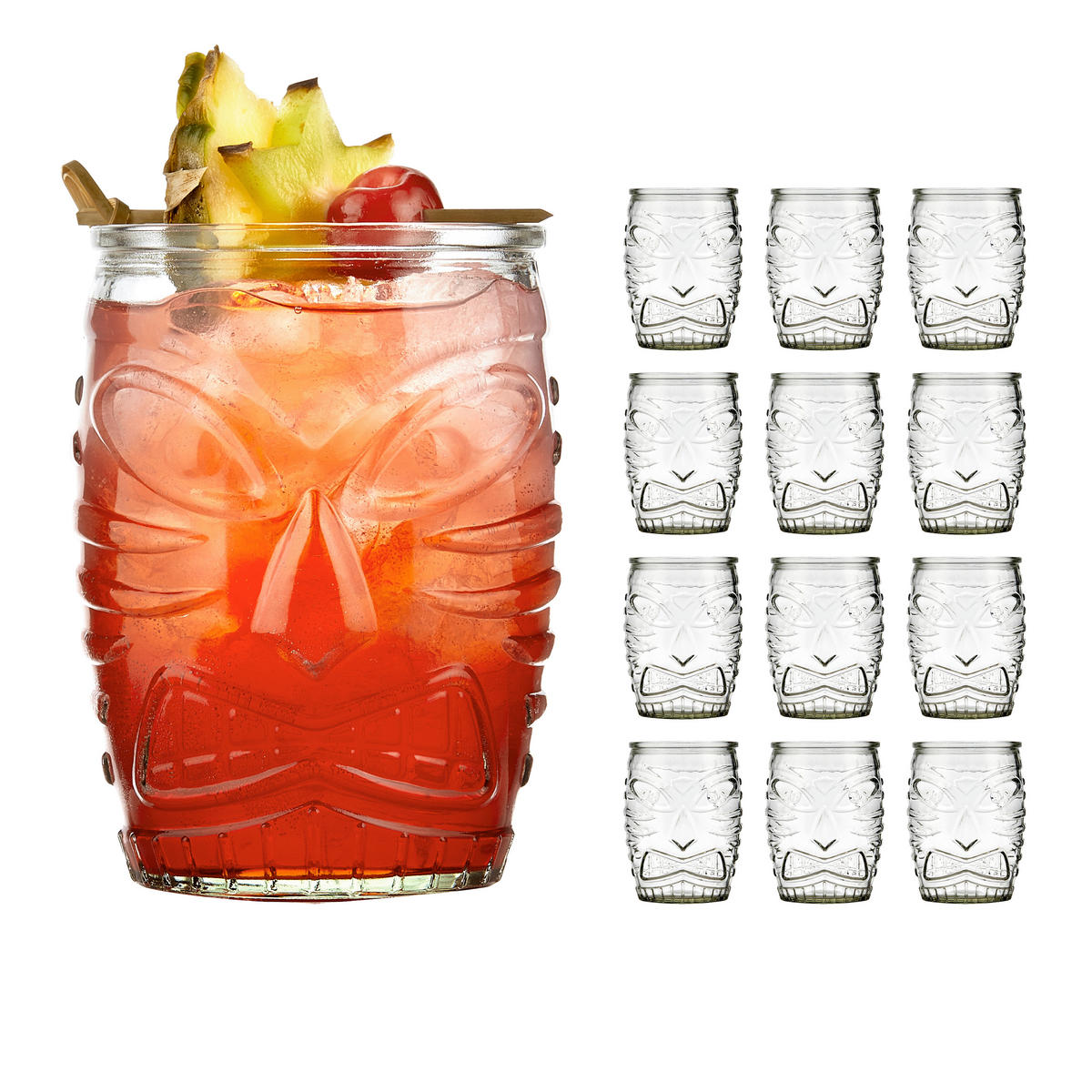 GLÄSERSET TIKI  12-teilig  - Klar, Basics, Glas (9,5/12cm)