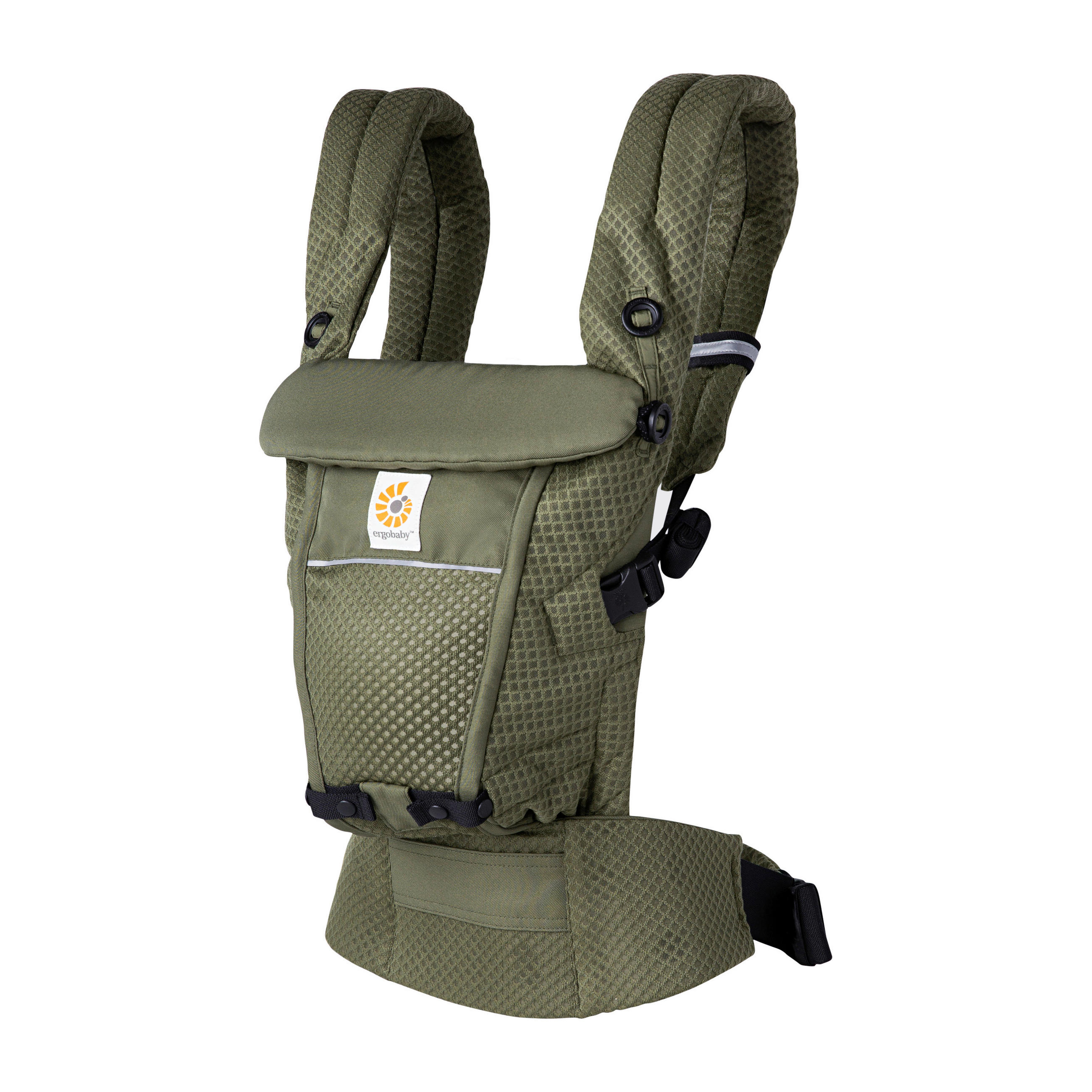 BABYTRAGE Adapt Soft Flex Mesh  - Olivgrün, Basics, Textil (26,8/17/17cm) - Ergo Baby