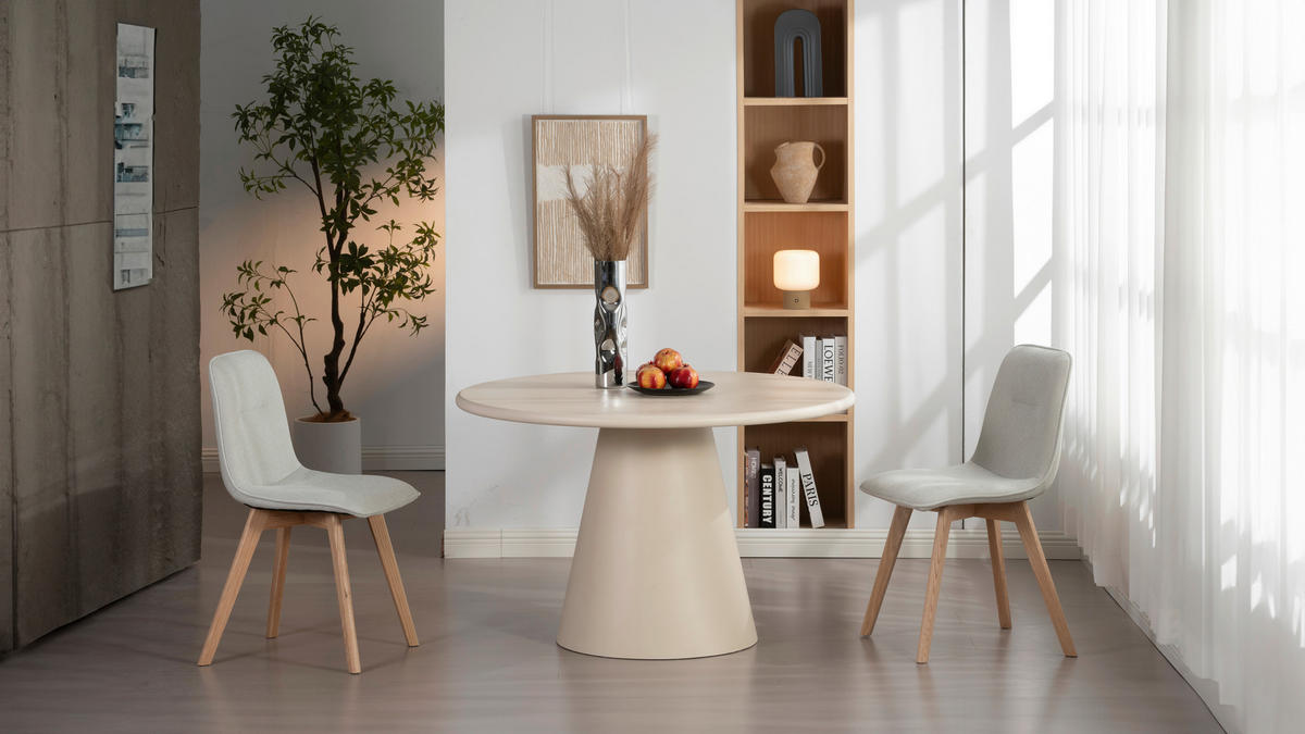 STOLIČKA, 45/88/54 cm - farba duba/svetlosivá, Modern, drevo/textil (45/88/54cm) - Cantus