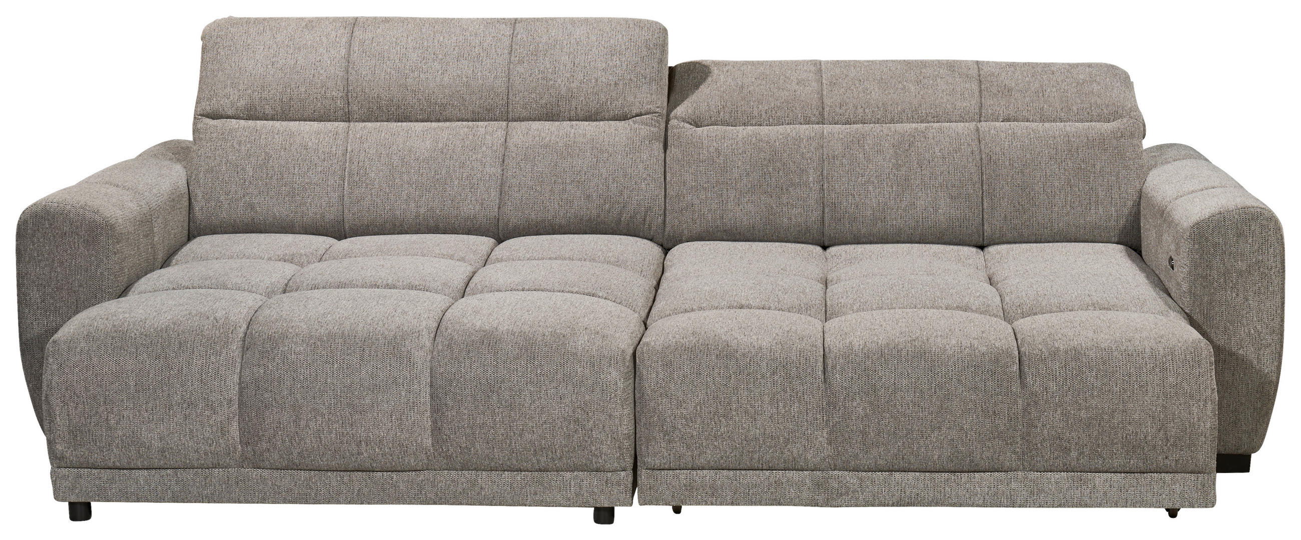 Thumbnail - Livetastic Ecksofa Hunter, Taupe, Textil, 3-Sitzer, Ottomane links, L-Form, 297x170 cm, Made in EU, Rücken echt, Armteil...