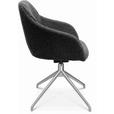 ARMLEHNSTUHL  in Aluminium Flachgewebe  - Alufarben/Grau, Design, Textil/Metall (58/81,5-84,5/60cm) - Johann Jakob