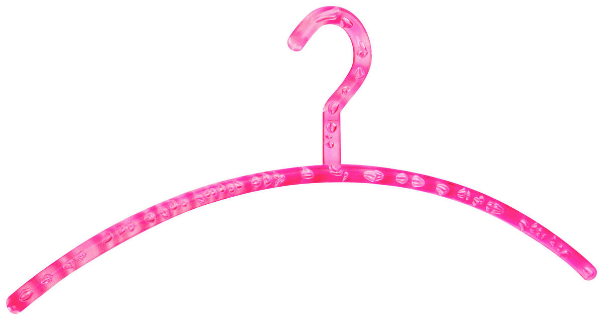 KLEIDERBÜGEL 5ER-SET Kunststoff  - Magenta, Design, Kunststoff (44/18/1,2cm)