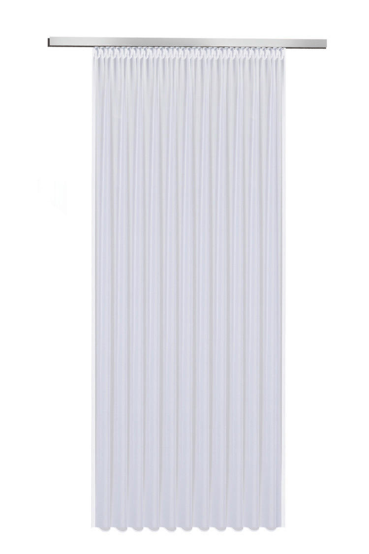 FERTIGSTORE  transparent  300/245 cm   - Weiß, Basics, Textil (300/245cm)