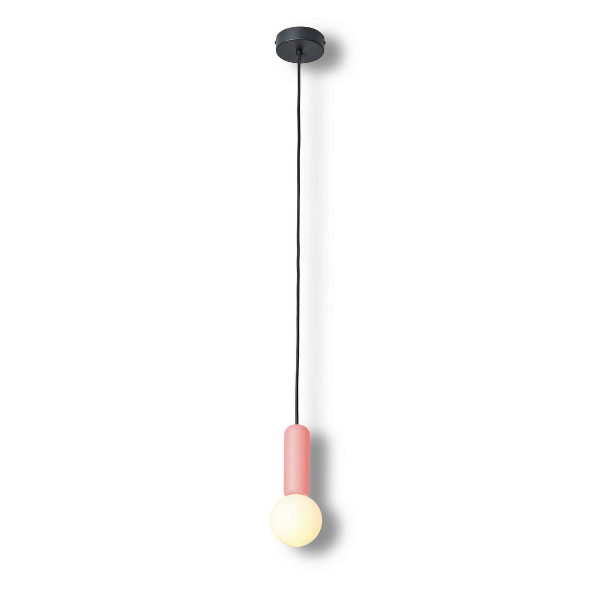 HÄNGELEUCHTE 10/120 cm   - Rosa, Basics, Stein (10/120cm) - Osram