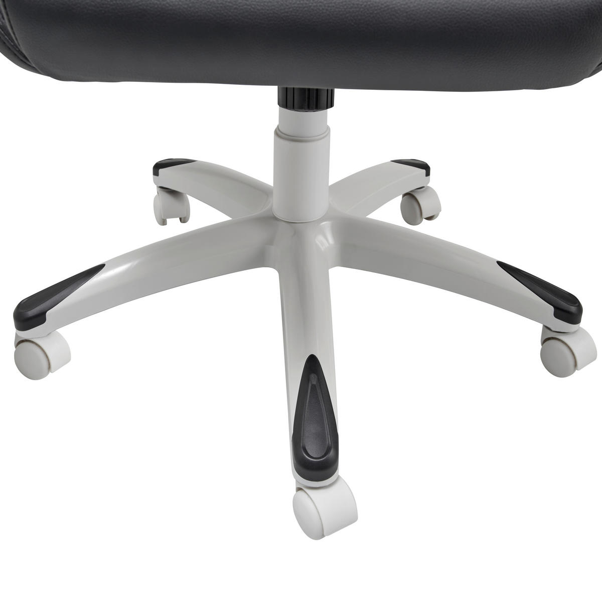 GAMINGSTUHL  in Lederlook Schwarz, Weiss  - Weiss/Schwarz, Modern, Kunststoff/Textil (66/126-134/59cm) - Livetastic