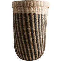 KOŠARA  35/35/55 cm      - črna/bež, Basics, naravni materiali (35/35/55cm)