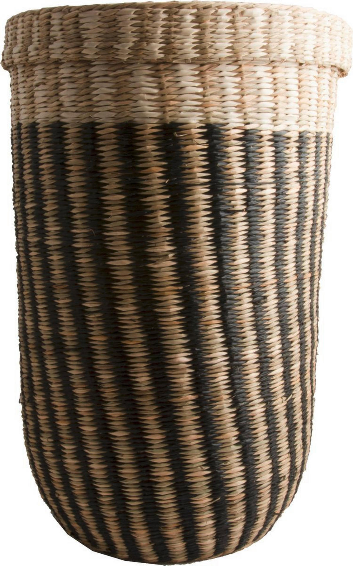 KOŠARA  35/35/55 cm      - črna/bež, Basics, naravni materiali (35/35/55cm)