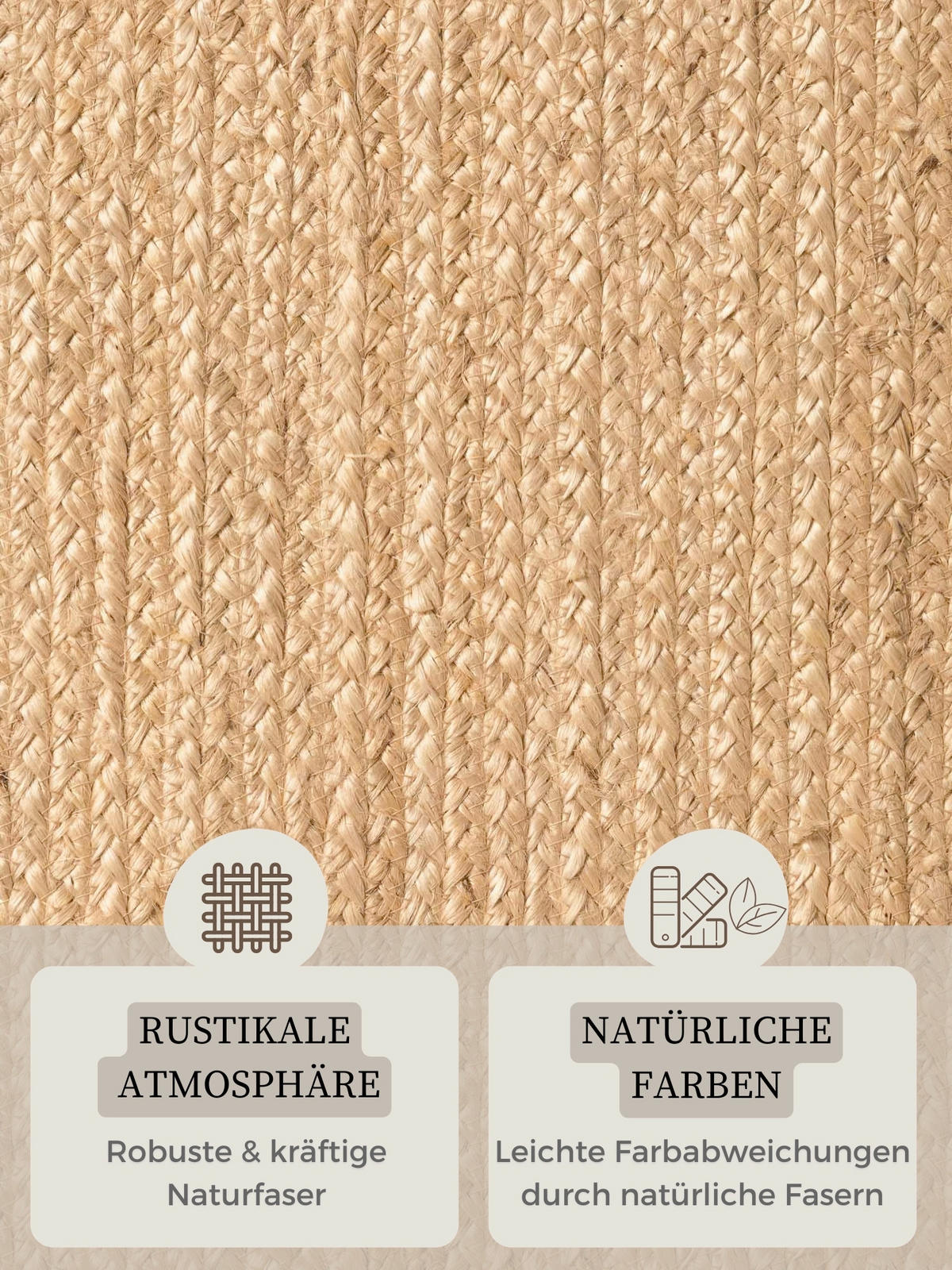 JUTETEPPICH 160/230 cm Jute Braided Honig, Hellbraun  - Hellbraun/Honig, Basics, Textil (160/230cm) - Hanse Home