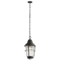 VONKAJŠIE ZÁVESNÉ SVIETIDLO, 22.1/55.2 cm  - farba zinku, Konventionell, kov/sklo (22.1/55.2cm) - Elstead Lighting