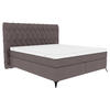 BOXSPRINGBETT 180/200 cm  in Anthrazit  - Anthrazit/Schwarz, Design, Textil/Metall (180/200cm) - Boxxx