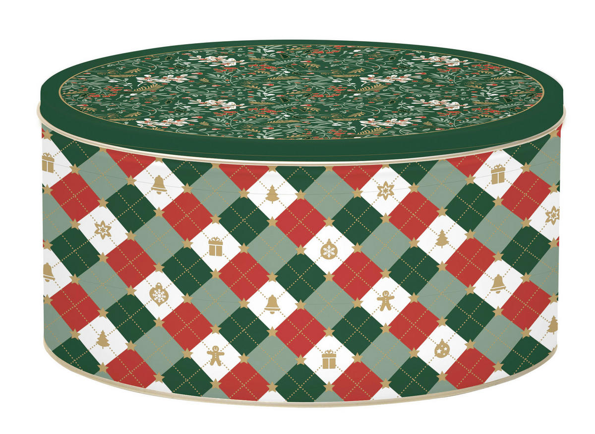 KEKSDOSENSET 3-teilig  - Multicolor, Basics, Metall (20/20/8.5cm) - POZZI AND EASY LIFE