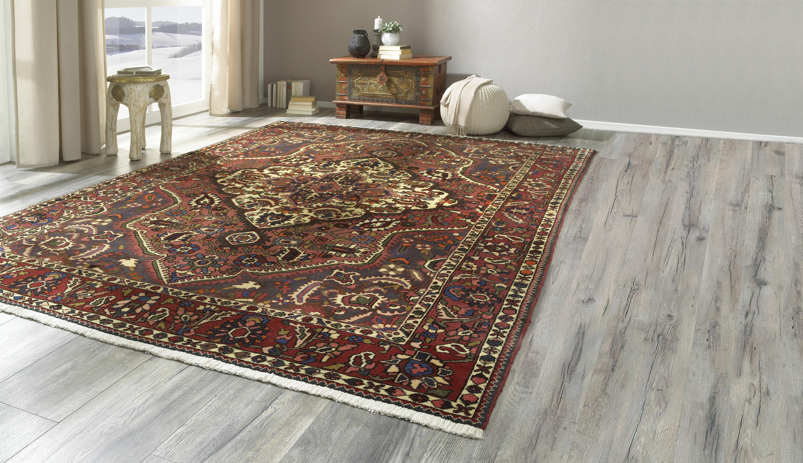 ORIENTTEPPICH 160/320 cm Persische Legenden  - Dunkelbraun/Weinrot, Lifestyle, Textil (160/320cm) - Cazaris
