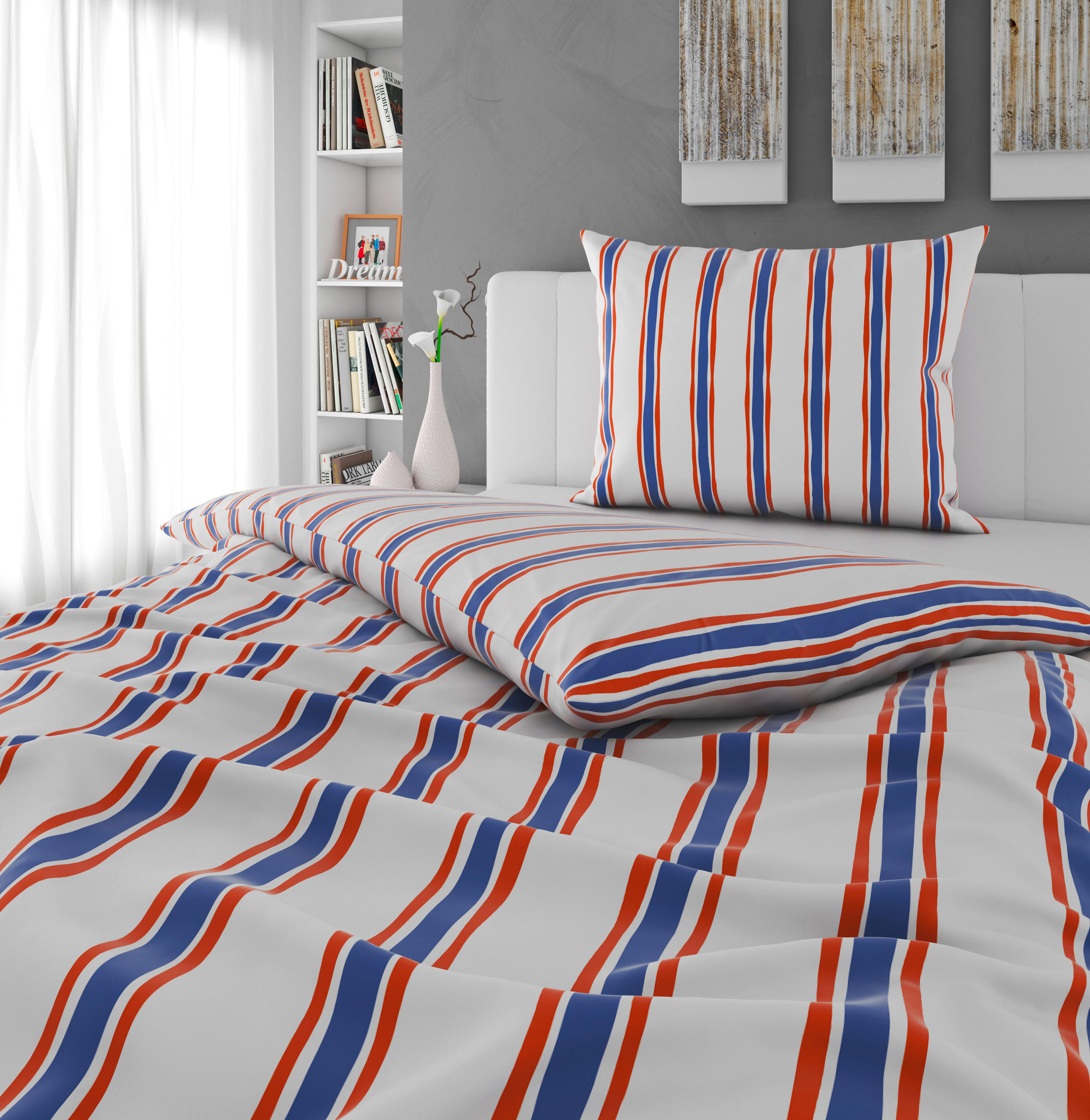 BETTWÄSCHESET 2-teilig Satin 160/210 cm  - Multicolor, Design, Textil (160/210cm) - Novel
