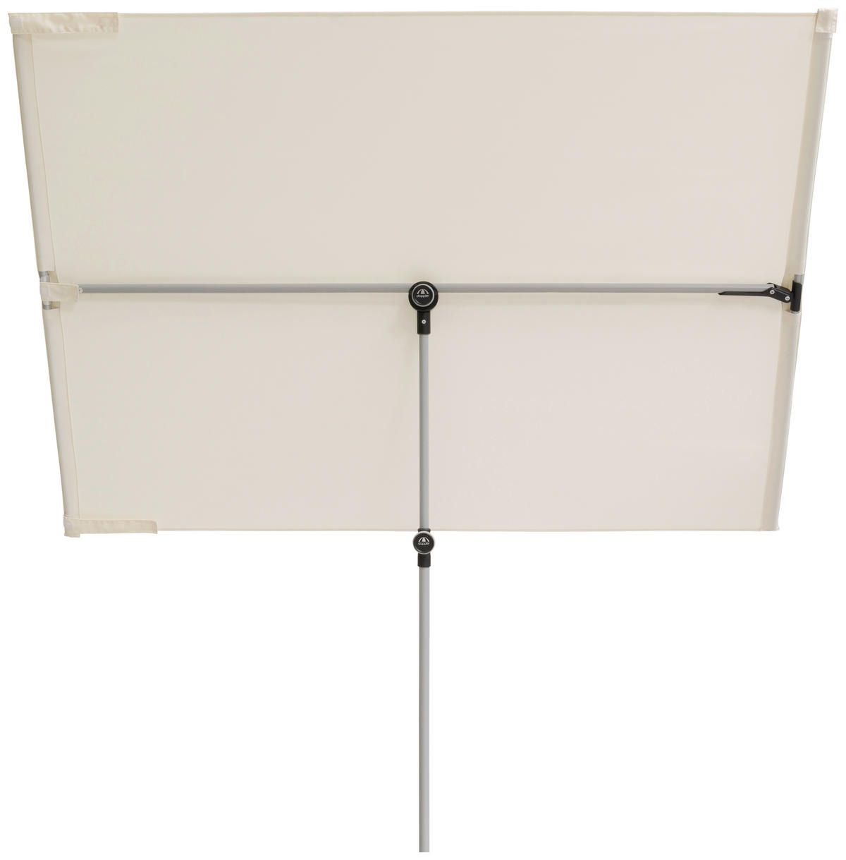SENČNIK - barve aluminija/naravne barve, Design, kovina/tekstil (180/130cm) - Doppler