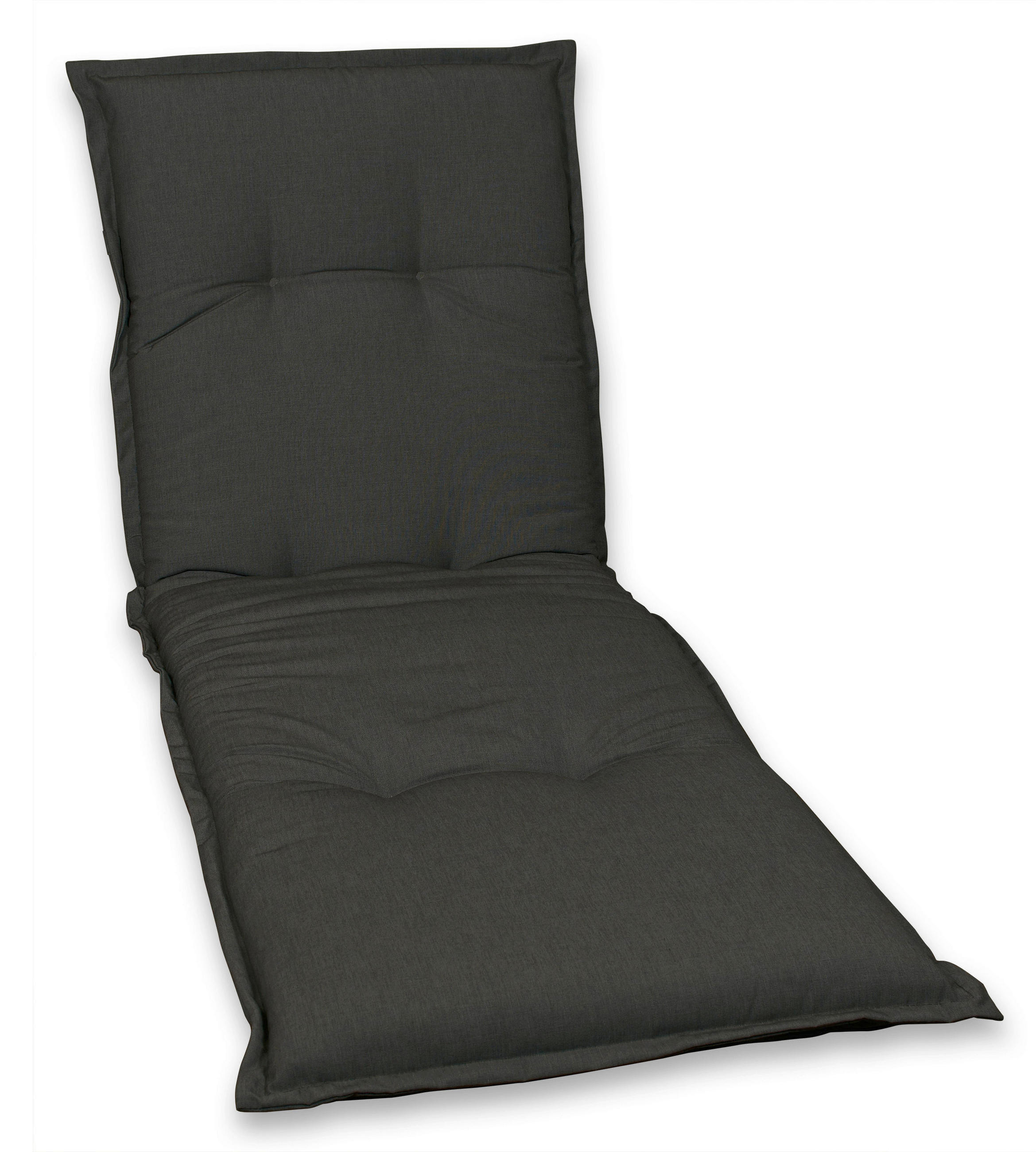 LIEGENAUFLAGE Uni  - Anthrazit, Basics, Textil (63/9/190cm)