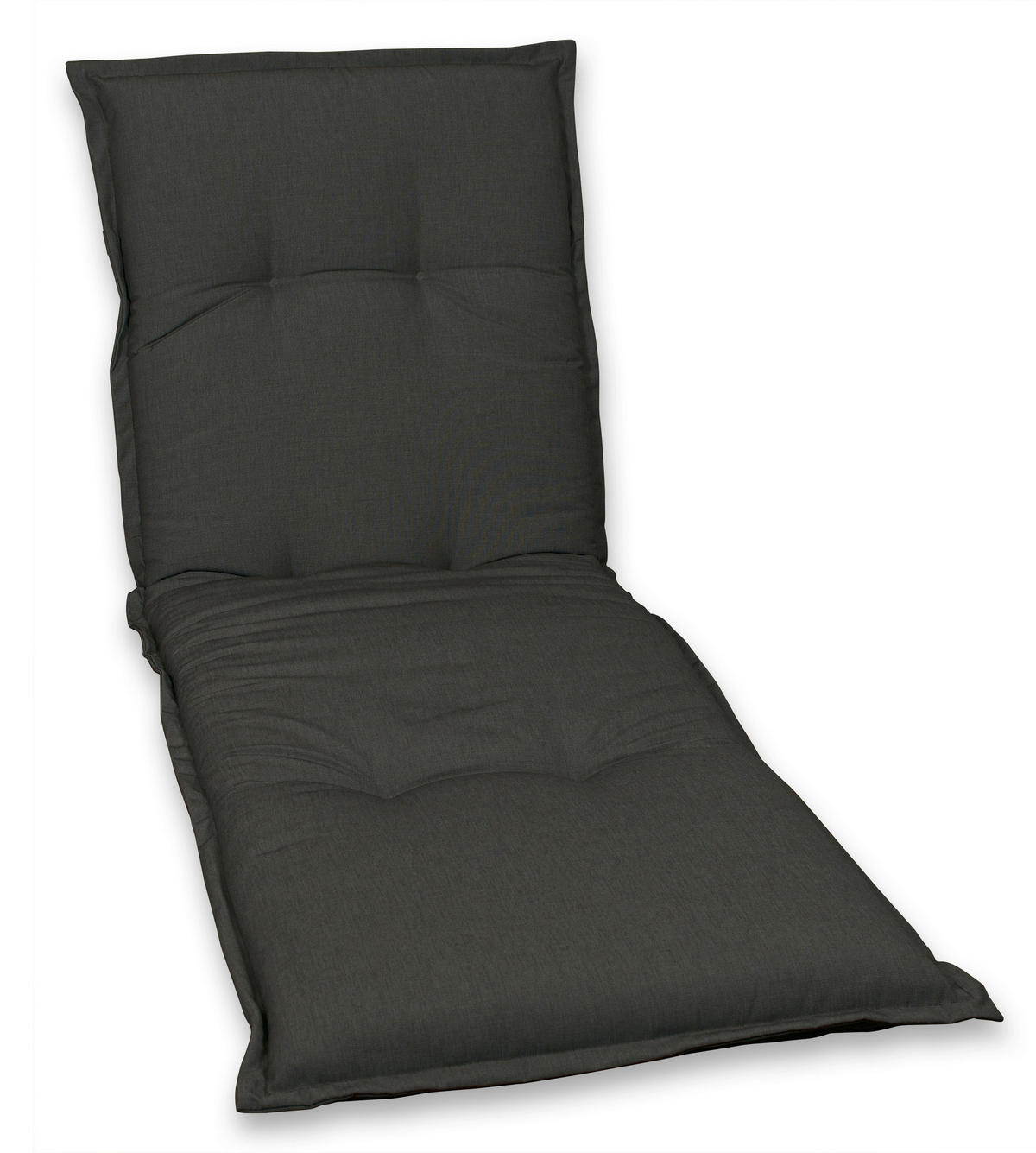 LIEGENAUFLAGE Uni  - Anthrazit, Basics, Textil (63/9/190cm)