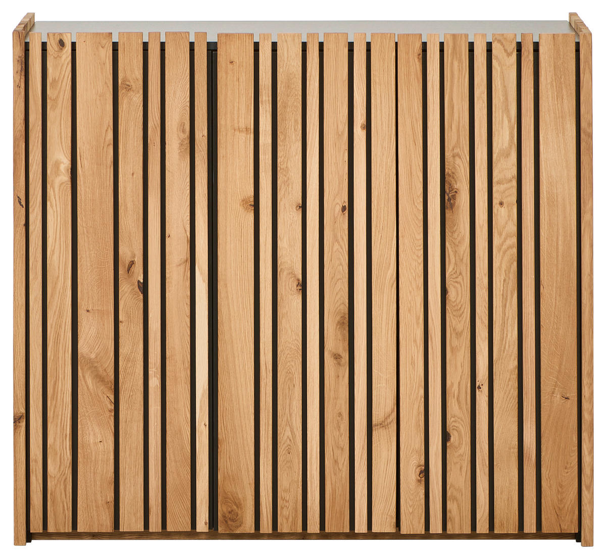 SCHUHSCHRANK  in 120/105/42 cm  - Eichefarben/Anthrazit, Design, Holz/Holzwerkstoff (120/105/42cm) - Linea Natura