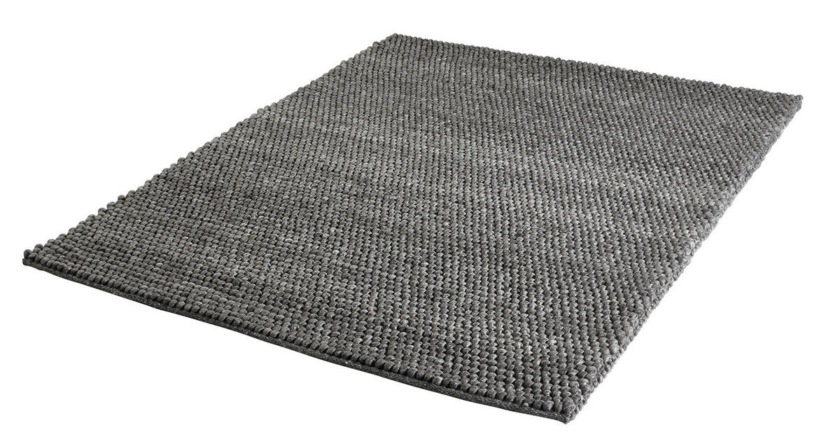 HANDWEBTEPPICH 80/150 cm My Loft  - Graphitfarben, Konventionell, Textil (80/150cm) - Linea Natura