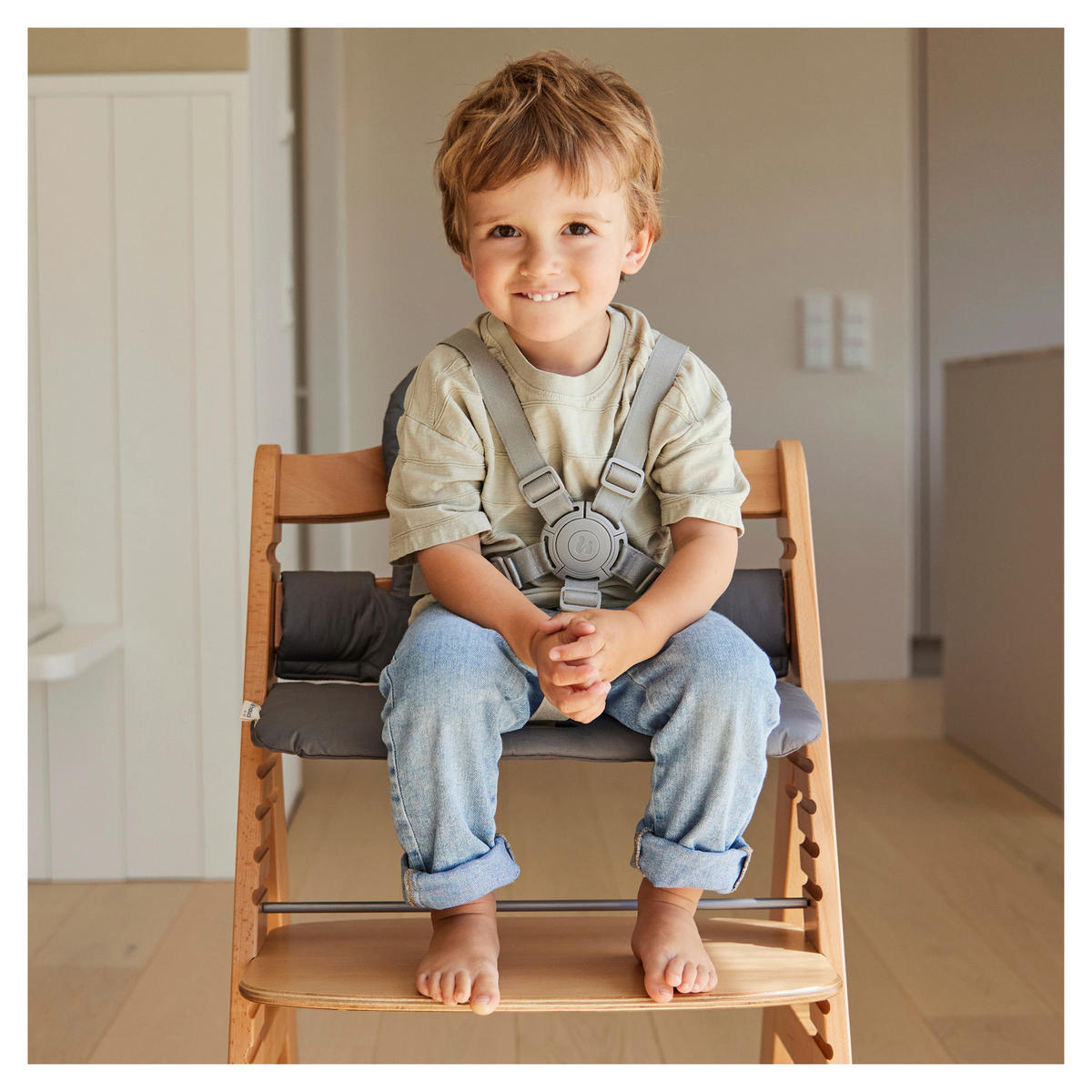 HOCHSTUHLEINLAGE Highchair Baby Seat Pad  - Dunkelgrau, Basics, Textil (46/2/24cm) - Hauck
