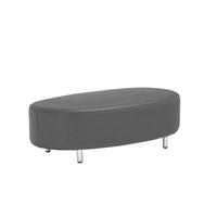 GARTENHOCKER  - Chromfarben/Schwarz, Basics, Kunststoff/Metall (70/40/122cm) - Gardenson