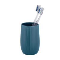 ZAHNPUTZBECHER FABLO  - Petrol, Basics, Keramik (8/12/8cm) - Wenko